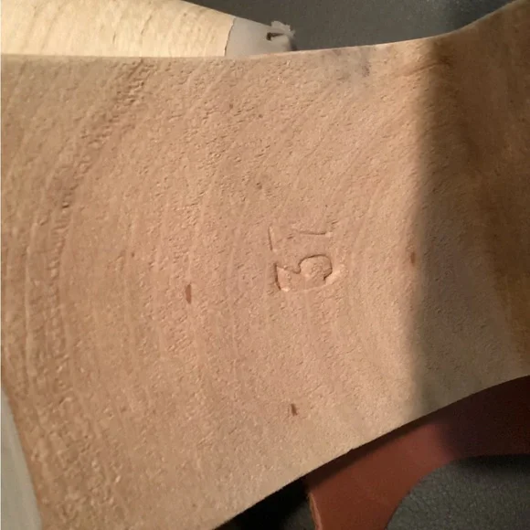 MIA Greta Swedish clog/SandalTan Leather Women's Sandals. 37 (61/2-7) - Picture 9 of 9